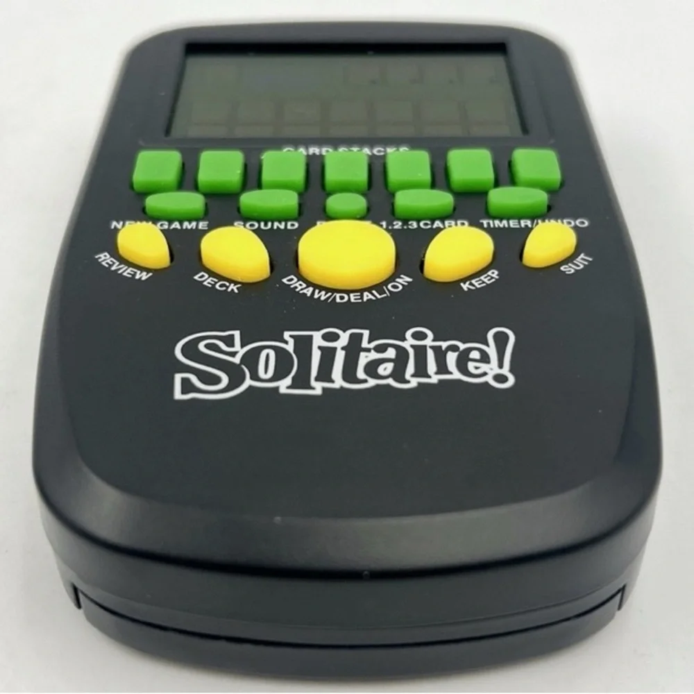 Solitaire Electronic Handheld Game‎ Card Stacks Timer Sound